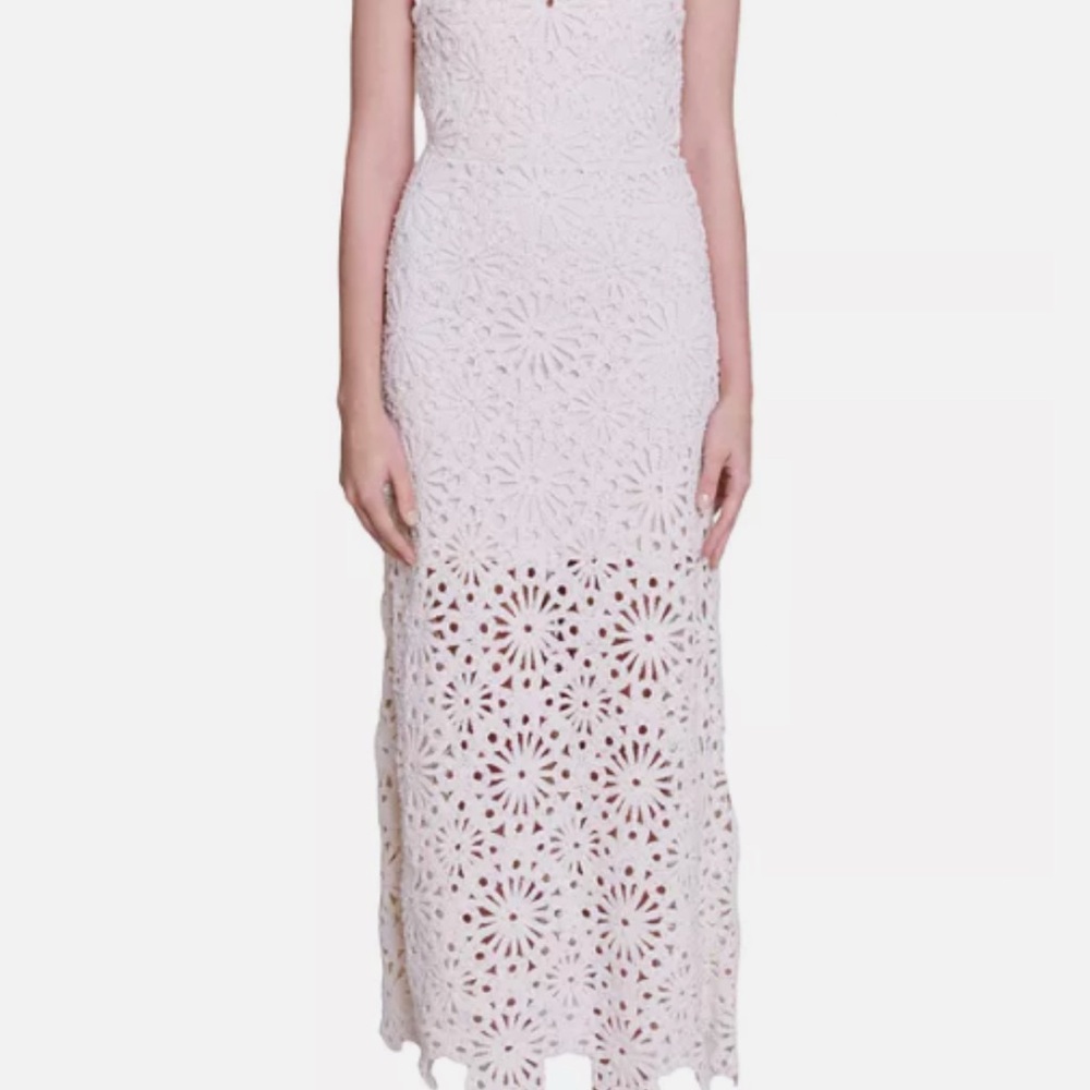Maje Women's Rozimina Guipure Maxi Dress Ivory Size 38 (US M) NWT